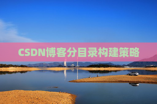 CSDN博客分目录构建策略